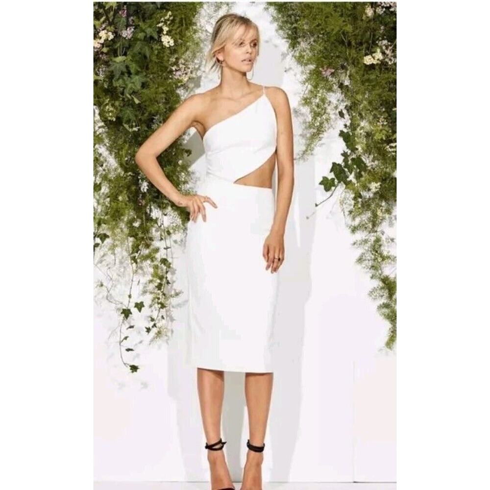 New Maurie And Eve White Cant Get Enough Dress Size 10